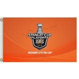 Großhandel benutzerdefinierte billige NHL Anaheim Enten 3'x5 'Polyester Fahnen Stanley Tassen