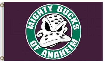 Nhl anaheim patos 3'x5 'banderas de poliéster poderosos patos de Anaheim