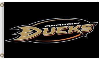 NHL Anaheim Ducks 3'x5' polyester flags black with your logo