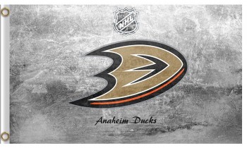 NHL Anaheim Ducks 3'x5' polyester flags ice background with your logo