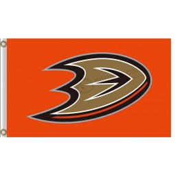 NHL Anaheim Ducks 3'x5' polyester flags orange with your logo