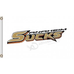 NHL Anaheim Ducks 3'x5' polyester flags sucks with your logo