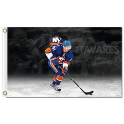 Großhandelskunden preiswerte nhl New York Insulaner 3'x5 Polyesterflaggen John Tavares
