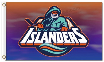 Wholesale custom cheap NHL New York Islanders 3'x5' polyester flags islanders