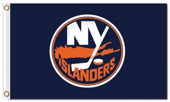 All'ingrosso personalizzato a buon mercato nhl new york islanders 3'x5 'poliestere bandiere logo