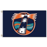 Großhandelskunden preiswerte nhl New York Insulaner 3'x5 'Polyester kennzeichnet Leuchtturm