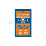 Großhandelskunden preiswerte nhl New York Insulaner 3'x5 'Polyester kennzeichnet Stanley Cup-Meister