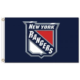 New York Ranger 3'x5 'Polyester Flaggen schwarz Logo