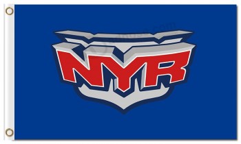Nhl new york rangers 3'x5 'bandeiras de poliéster nyr