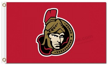 NHL Ottawa Senators 3'x5' polyester flags with your logo