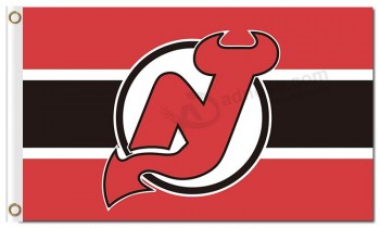 NHL New Jersey Devils 3'x5' polyester flags with your logo