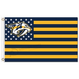 NHL Nashville Predators 3'x5' polyester flags stars stripes
