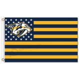 Nhl Nashville Räuber 3'x5 'Polyester Fahnen Sterne Streifen