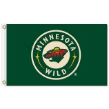 NHL Minnesota Wild 3'x5 'Polyester Fahnen grün