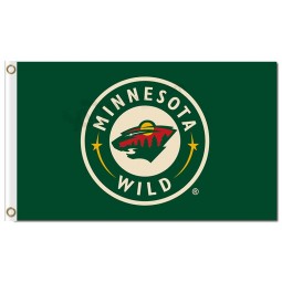 NHL Minnesota Wild 3'x5 'Polyester Fahnen grün