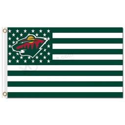 Nhl minnesota wild 3'x5 'polyester fahnen sterne streifen