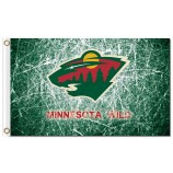 Nhl Minnesota wilde 3'x5 'Polyester Fahnen