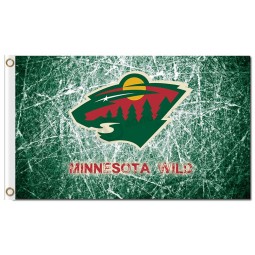 Nhl Minnesota wilde 3'x5 'Polyester Fahnen