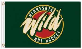 NHL Minnesota Wild 3'x5' polyester flags NHL Hockey