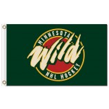 Nhl minnesota wild 3'x5 'polyester fahnen nhl hockey