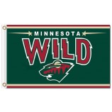 Nhl Minnesota wilde 3'x5 'Polyester Fahnen