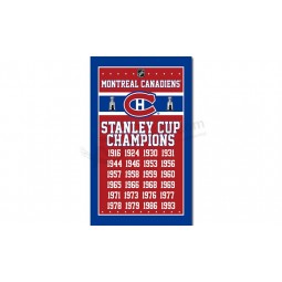 NHL Montreal Canadiens 3'x5' polyester flags champion years