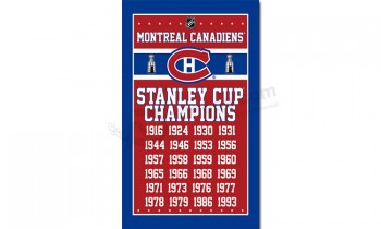 Nhl montreal canadiens 3'x5 'polyester fahne champions jahre