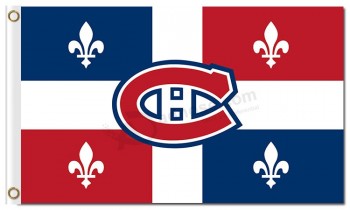 Nhl montreal canadiens 3'x5 'ポリエステルの旗