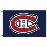 NHL Montreal Canadiens 3'x5 'Polyester Flaggen Logo blauem Hintergrund
