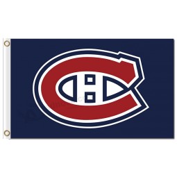NHL Montreal Canadiens 3'x5 'Polyester Flaggen Logo blauem Hintergrund
