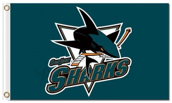 Nhl san jose sharks 3'x5'聚酯旗帜
