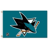 Nhl san jose haifische 3'x5 'polyester fahnen logo