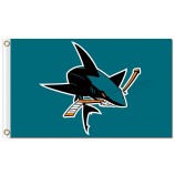Nhl san jose haifische 3'x5 'polyester fahnen logo