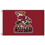 NHL Phoenix Coyotes 3'x5' polyester flags roaring coyotes with your logo