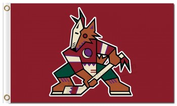 NHL Phoenix Coyotes 3'x5' polyester flags with your logo