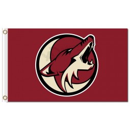 NHL Phoenix Coyotes 3'x5 'Polyester Flaggen runden Logo