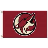 NHL Phoenix Coyotes 3'x5' polyester flags round with your logo