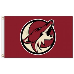NHL Phoenix Coyotes 3'x5' polyester flags round with your logo