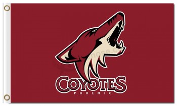 NHL Phoenix Coyotes 3'x5 'Polyester Fahnen