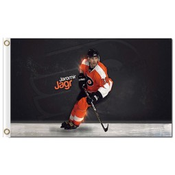 NHL Philadelphia Flyers 3'x5' polyester flags Jaromir Jagr with your logo