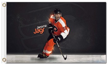 Nhl philadelphia传单3'x5'聚酯旗帜jaromir jagr