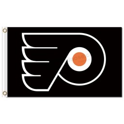 NHL Philadelphia Flyers 3'x5' polyester flags black with your logo