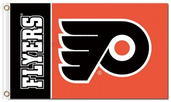 Nhl philadelphia传单3'x5'聚酯旗帜名称在一侧