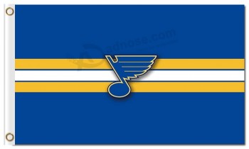 NHL St.Louis Blues 3'x5' polyester flags small logo with stripes