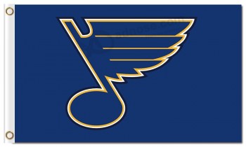 Nhl st.路易斯布鲁斯3'x5'聚酯旗帜标志