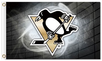 Nhl pittsburgh pinguini 3'x5 'bandiere in poliestere