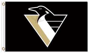 Nhl pittsburgh penguins 3'x5'聚酯标志三角形