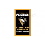 Nhl pittsburgh penguins 3'x5 'polyester fahnen stanley cup champions
