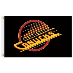 Nhl vancouver canucks 3'x5 'polyester fahnen altes logo ohne weißen rand