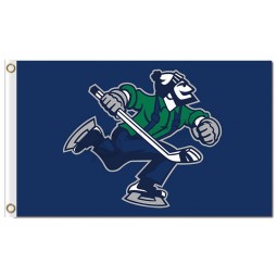 NHL Vancouver Canucks 3'x5' polyester flags skating people